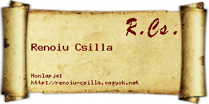 Renoiu Csilla névjegykártya