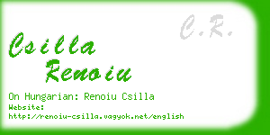 csilla renoiu business card